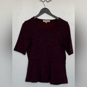 LOFT TOP - WOMEN’S SIZE M - RED / PURPLE